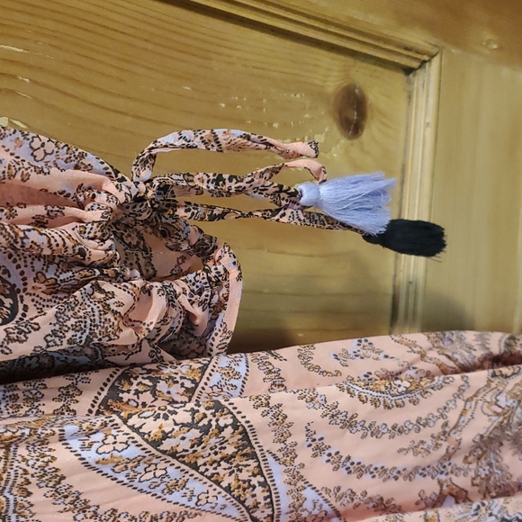 *NEW* Free People Mirage maxi dress Peach Combo - Picture 5 of 9